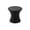 Black, variant on Light Grey Concrete Round U-Shaped Outdoor Side Table, 16x16x18.5 inches, Modern Patio End Table for Small Spaces
