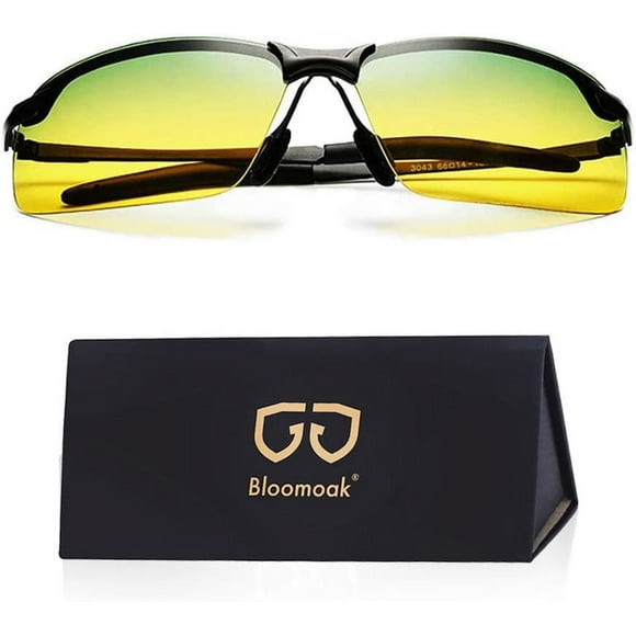 ORUYROP BLOOMOAK Night Driving Glasses, Polarized Night Vision Glasses-Anti glare, UV 400 Protection,Fishing, Outdoor Sport