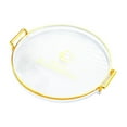 thumbnail image 5 of TISHITA Jewelry Storage Tray Bathroom Vanity Tray with Handle Coffee Table Tray Food Dessert Serving Tray for Party Table Centerpiece Clear, 5 of 8