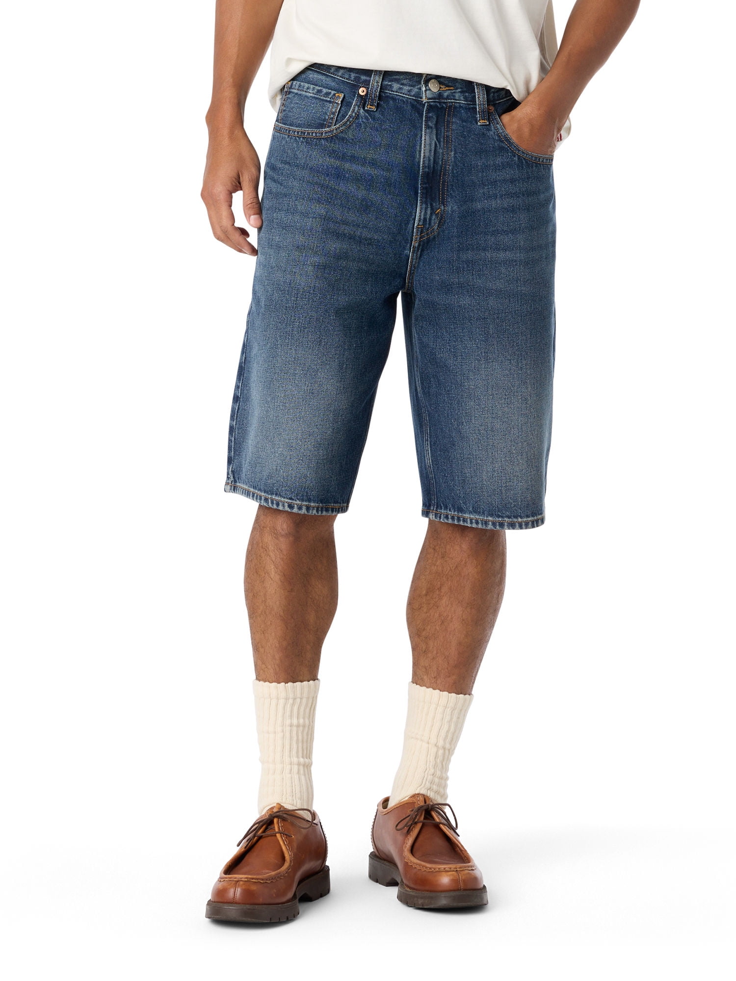 Levi Strauss Signature™ Men's and Big and Tall Loose Denim Shorts, 12" Inseam