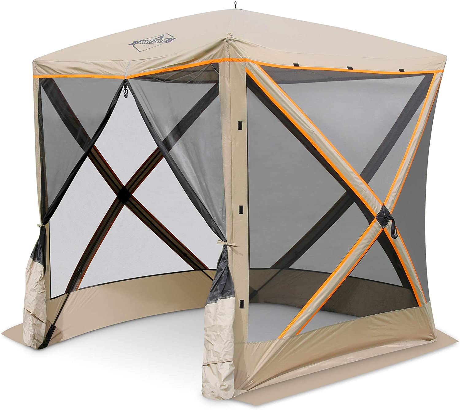 Hike Crew 4Panel PopUp Screen House Gazebo 70x70 Inch Instant Setup 4Sided Hub Tent UV