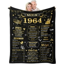 50th Birthday Gifts for Him Her, Happy 50th Birthday Gifts for Men Women, 1974 50 Year Old Gifts for Women Men, Best Mens 50th Birthday Gift Ideas, Gifts for a 50th Birthday Woman Blanket 60"X50"