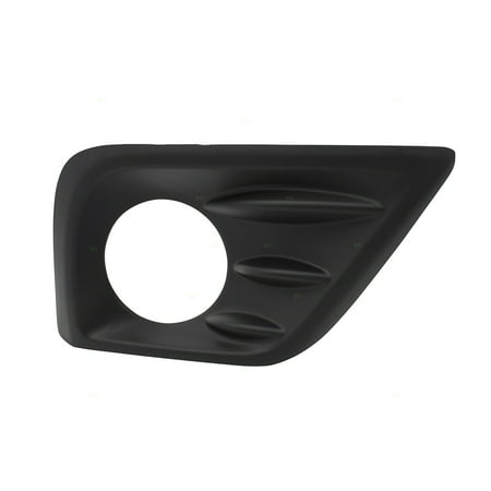 Bumper Hole Cover - BROCK Passengers Front Bumper Fog Lamp Cover Trim Bezel w/ Hole for 16-18 Nissan Altima 622569HS0B NI1039141