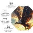 thumbnail image 4 of Pofeuu Golden Sky Bald Eagle Print Leather Coasters Set of 6, Round Cups Mugs Mat Pad for Home Kitchen Heat Resistant Drink Coasters,Octagon, 4 of 7