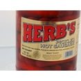 Herbs RED HOT Pickled Sausage (1 Gal. Jar) 39 Count Beef & Chicken No