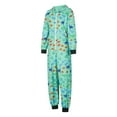 thumbnail image 4 of Family Matching Christmas Jumpsuit Pajamas, Cartoon Dinosaur Print Zip Up Long-Sleeved Novelty Sleepwear Outfits, 4 of 10