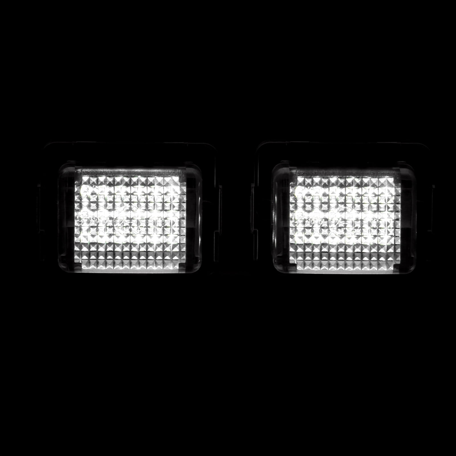 AJP Distributors Full LED License Plate Lights Bumper Lamps Tag Assembly Set Compatible/Replacement For Mercedes Benz C E S CL SL CLA CLS Class C63 E63 AMG W204 W205 C216 W218 C117 W212 W213 W221 W222