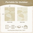 thumbnail image 5 of SIXHOME Outdoor Rug 9'x12' Waterproof Reversible Patio Rug Boho Geometric Indoor Outdoor Rugs Lightweight Plastic Straw Ourdoor Carpet for RV Camping Deck Balcony Modern Porch Decor Beige, 5 of 7