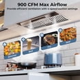 thumbnail image 2 of Costway 30 Inch Under Cabinet Range Hood with 4 Fan Speeds, Touch/Gesture/Remote Control, 2 of 10