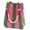 Pink&Green, variant on BadPiggies Women's Knit Bucket Handbag Small Crochet Beach Tote Bag Detachable Handle Wrist Purse