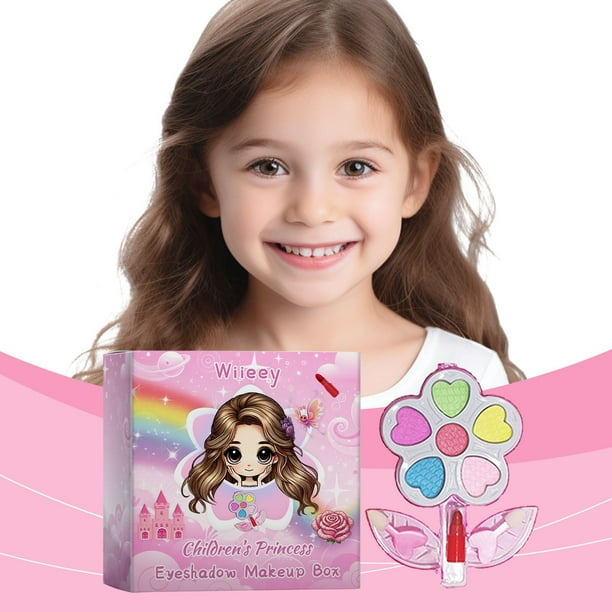 Fiudx Ofertas Del Día Kit De Maquillaje Para Niños, Seguro, No Tóxico, Adecuado Para Que Los Niños Lo Usen, Permita Que Los Niños Jueguen En El Estudio De Las Diversiones De Maquillaje