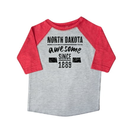 

Inktastic North Dakota Awesome Since 1889 Gift Toddler Boy or Toddler Girl T-Shirt