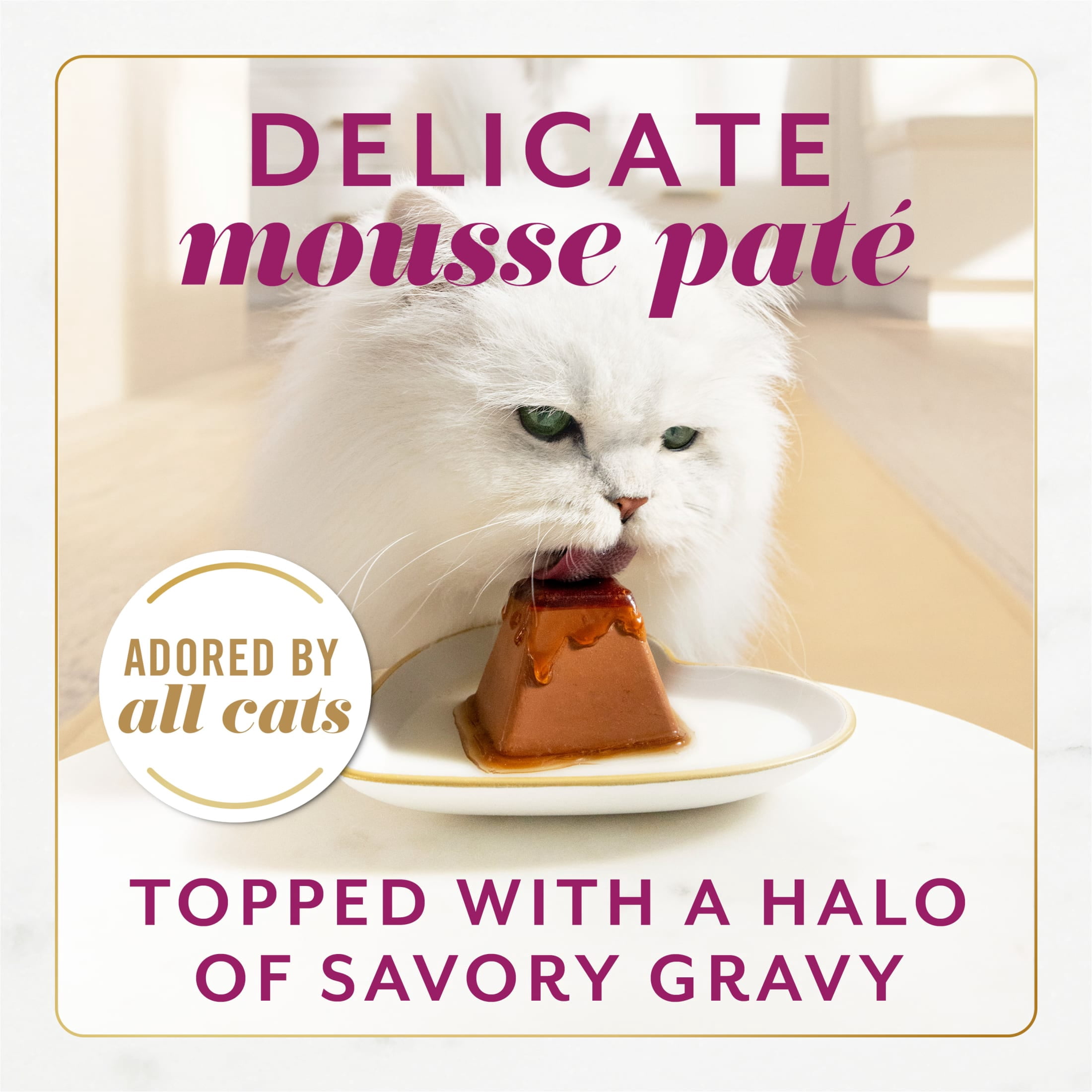 (12 pack) Purina Fancy Feast Gems Beef Flavor Mousse Pate Wet Cat Food, 2 oz Tubs