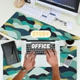 thumbnail image 4 of Large Mouse Pad Gold Line Wave Extended Gaming Mouse Pad Desk Mat Stitched Edges Mousepad Non-Slip Rubber Base Keyboard Pad for Laptop Computer PC 35.4 x 15.7 inches, 4 of 5