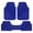 Blue, variant on BDK 3-Piece All-Weather Universal Fit Front & Rear Floor Mats for Cars Trucks SUVs Vans, All-Weather Easy-to-Clean Diamond Metal Pattern Durable Heavy Duty Non-Slip Protection - Metallic Red