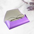 thumbnail image 2 of Eyeglass Case Hard Shell, Portable Sunglass Case, fashionable PU Leather Eyeglass Case, Lightweight(purple), 2 of 6