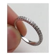 thumbnail image 2 of VS 1/4ct 100% Diamond Pave Wedding Stackable Ring 14K White Gold Lab Grown, 2 of 2