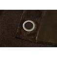thumbnail image 4 of Quincy Blackout Grommet Pair 38 in. W x 84 in. L in Chocolate (2 Pieces), 4 of 4