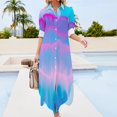 Desert mountains Long Sleeved Shirt Dress Evening dresses elegant women