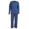 thumbnail image 1 of Bonito conjunto de pijama para niñas adolescentes, ropa de dormir juvenil, 2 piezas, cómodo conjunto de pijama de algodón de manga larga, talla grande para niñas de 12 a 18 años, 1 of 6