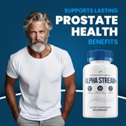 Alpha Stream Supplement for Men – AlphaStream Plus Pills Advanced Formula Supplements for Men Health Supplement Reviews, 5 Pack, 300 Capsules