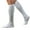 White, variant on Opolski Pack Of 2 Long Socks Solid Color Sweat Absorbent Good Elasticity Men Over Knee Sports Socks for Outdoor Activities