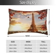 thumbnail image 4 of Kll Eiffel Tower Pillow Covers Envelope Closure,Super Soft And Cozy Fuzzy Fleece Pillow Case Cover 14"X20", 4 of 9