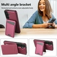 thumbnail image 3 of Allytechgroup 2 In 1 Wallet Case for Samsung Galaxy A53 5G, Detachable Cards Holder Compatible with Magsafe Anti-Scratch Bumper Shockproof Drop Protection Phone Case for Women Men, Red, 3 of 9