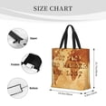 thumbnail image 4 of Naloa Not All Those Who Wander Are Lost2 Tote Bag for Women, Foldable Tote Bag With Zipper, Large Shoulder Bag, Top Handle Handbag for Travel, Work, Shopping, 4 of 9