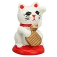 thumbnail image 5 of DEWIN Fortune Cat, Lucky Cat Ornaments Resin Waving Lucky Cat Japanese for Table Restaurant Decoration(PPJAP-06 White), 5 of 8