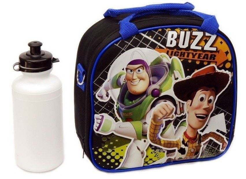 Disney Toy Story Lunch Box Bag with Shoulder Strap and Water Bottle by