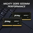 thumbnail image 5 of Kingston KF560S38IB16 FURY Impact Black - 16GB DDR5 6000MT/s Memory - SODIMM - Ram Module, 5 of 8