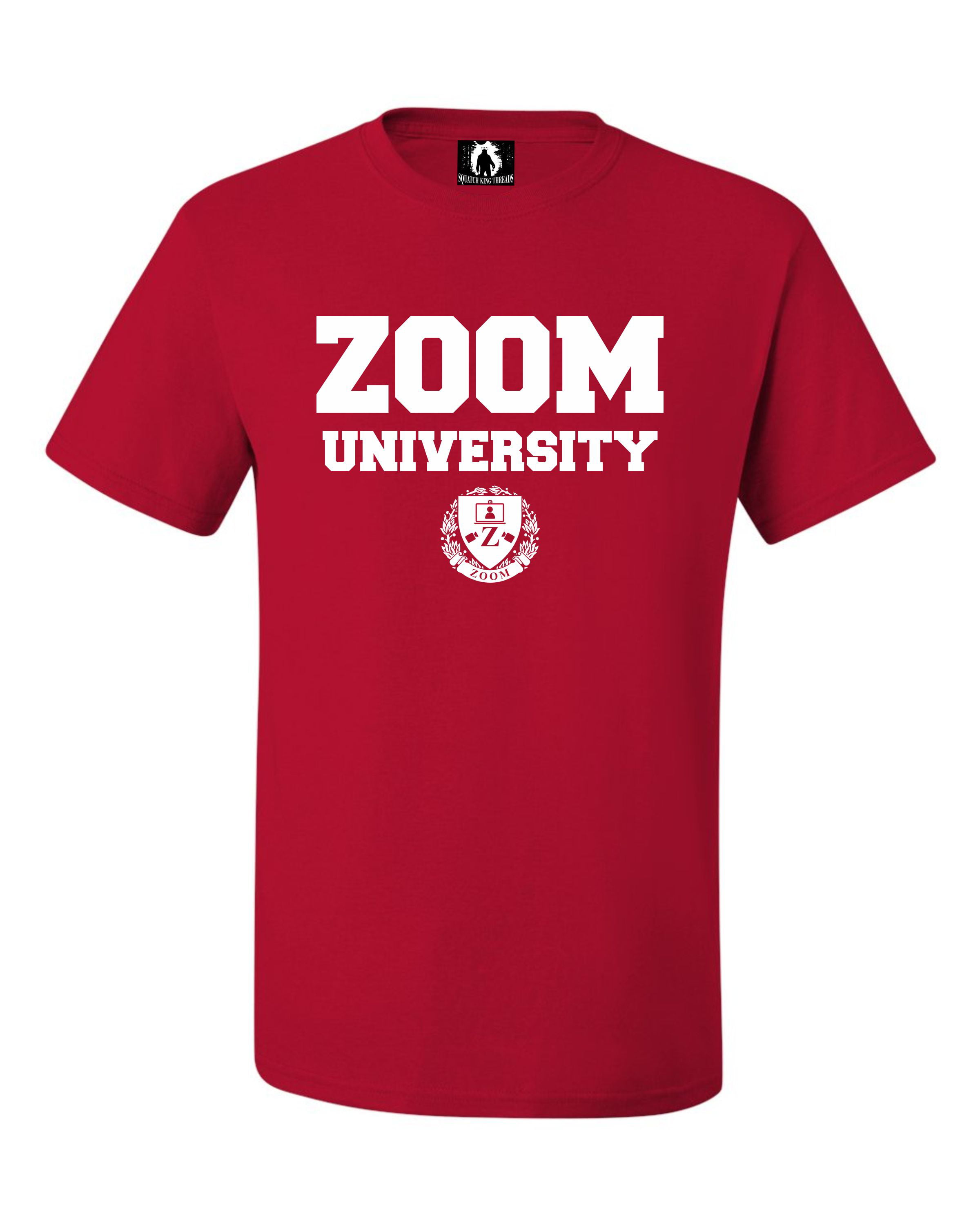 Squatch King Threads Zoom University Adult Sweatshirt Crewneck 