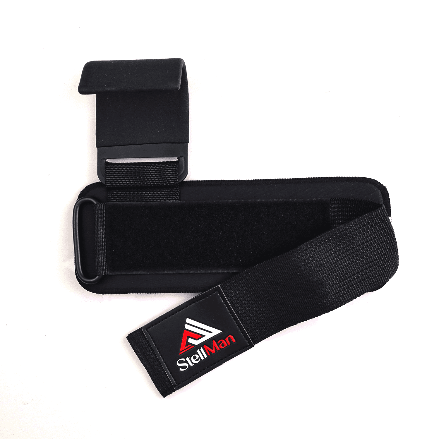 StellMan Weightlifting Hooks with Wrist Support Straps for Heavy Lifting and Pulling Exercises