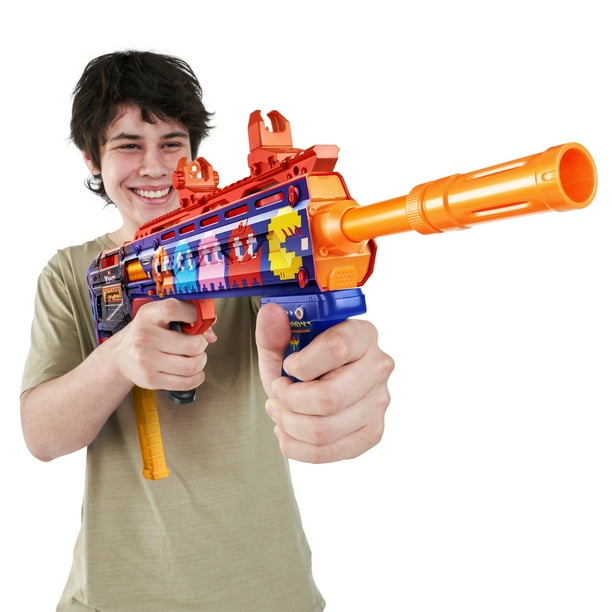 XSHOT SKINS Pro Series 1 Pac-Man Long Shot Blaster by ZURU with 40