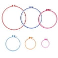 thumbnail image 3 of Aros de bordado, conjunto de marco de punto de cruz circular de plástico, herramientas de costura DIY ajustables, 3 of 5