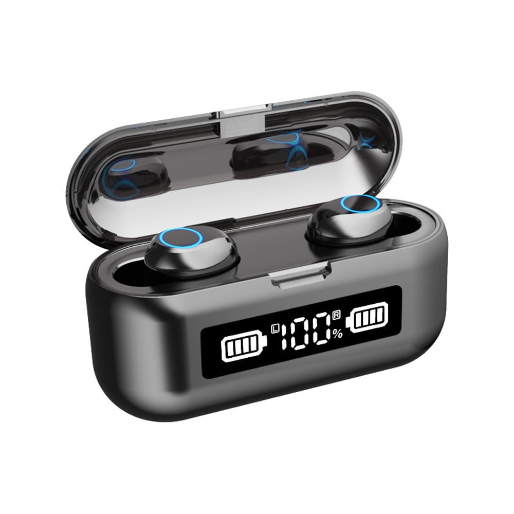 Wireless Bluetooth Earbuds, Bluetooth 5.0 Earbuds with 1200mAh LED Display Charging Case, 220H Playtime in-Ear Stereo Hi-Fi Sound Bluetooth Headset, IPX7 Waterproof True Wireless Earbuds for Sport
