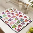 thumbnail image 3 of 2pcs Baby Owl Coffee Station Mats - Cute Watercolor Owl Art, Eco-Friendly Absorbent Mat Set for Machines & Bowls, 3 of 5