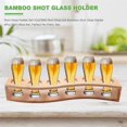 thumbnail image 4 of Shot Glass Holder Set-1oz/30ml Shot Glass Set Bamboo Shot Glass Holder, 6pcs Shot Glass Set, Perfect for Party, Bar, 4 of 5