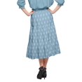thumbnail image 4 of Moomaya Jupe en Coton avec Taille Élastique à Enfiler Jupe Évasée Imprimée Tenue d'Été, 4 of 5