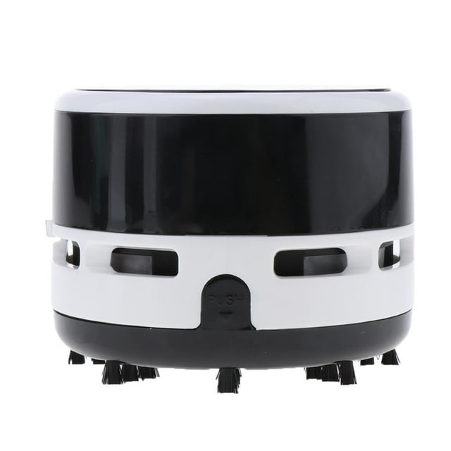 S SERENABLE Car Mini Desktop Vacuum Cleaner Portable Dust Cleaner for Car Black