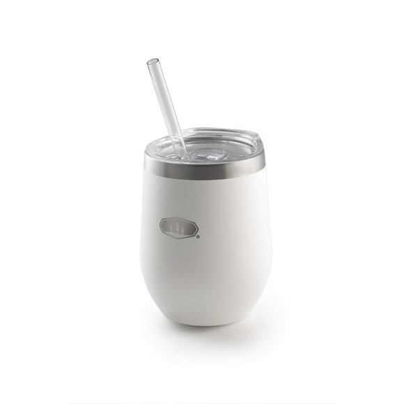 Vaso Inoxidable Gsi Outdoors Glacier | Vaso Ligero De Doble Pared Con Aislamiento Al Vacío Y Pajita Para Cócteles De Barbacoa Para Acampar