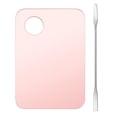 thumbnail image 3 of simhoa Handheld Makeup Mixing Palette, Color Matching Liquid Foundation painting Paint Pink W/ Mixing Rod, 3 of 8