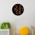 thumbnail image 3 of pitrice Wall Clock USB Powered Clock Digital Clock for Living Room Orange, 3 of 8