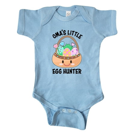 

Inktastic Omas Little Egg Hunter Gift Baby Boy or Baby Girl Bodysuit