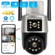 thumbnail image 1 of Cámara IP con Wifi para exteriores, videocámara de videovigilancia con pantalla Dual a Color, visión nocturna, detección humana ia de 4MP, seguimiento automático, 8MP, 1 of 3