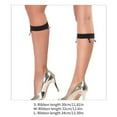 thumbnail image 5 of Aellinatey 2Pcs Women Elastic Antislip Leg Garter Belt with 3 Metal Clip Sock Suspenders, 5 of 15