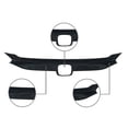 thumbnail image 5 of 3PCS Gloss Black Front Upper Grille Cover Molding Trim For 2016 2017 2018 Honda Civic, 5 of 6