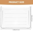 thumbnail image 2 of WRITWAA Office Desktop Document Tray Organizer Transparent Stackable File and Paper Storage, 2 of 8