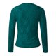 thumbnail image 5 of Top de malla de manga larga para mujer: blusa transparente con cuello alto, tops de encaje floral transparente, 95 % poliéster, 5 % spandex, tallas S-XXL, 5 of 5